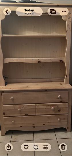 Dresser with book shelf