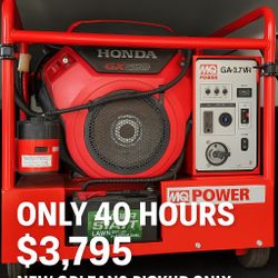 Multiquip MQ Power GA-9.7H Honda GX630 Generator – 9.7 kW – Only 40 Hours – $3,795 (New Orleans)