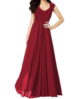 Wine Red formal/ prom dress