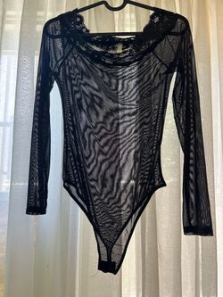 Black Mesh Off the shoulder shirt