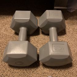 10 Lb Rubber Dumbbells (each)