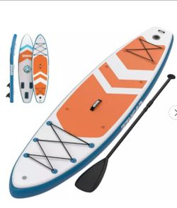 New Inflatable Paddle Board for Adults, 10'6"Inflatable Stand Up Paddle Board with Premium Accessories, Non-Slip EVA Deck, Ultra-Light Carry Bag, Pump