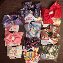 Lot Of 10 Jo Jo Siwa Bows-NWT