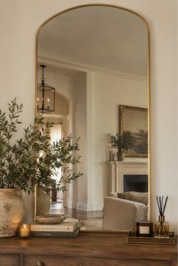 Large Gold Arch Mirror