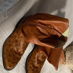 Ostrich skin boots brand you