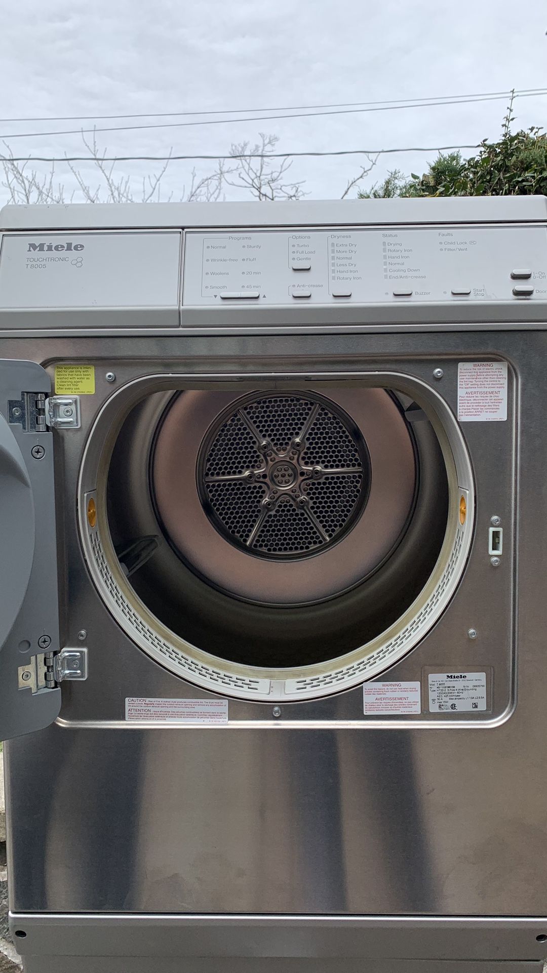 Miele Touchtronic T8005 220V Electric Dryer