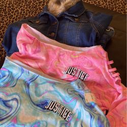 Justice Jean Jacket And sweatshirts With Tags 14-16 and 18-20