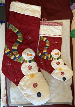 2 PBK Snowman Stockings
