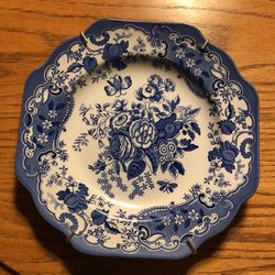 Spode Blue Room Blue Rose Plate