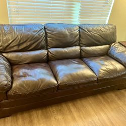 3 Seat New Leather Couch