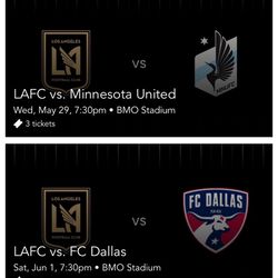 Selling Lafc Tickets For Both Games 