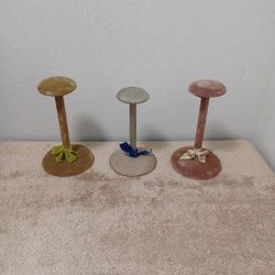 VINTAGE HAT STANDS 