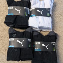Mens Puma Socks 8pk Size 8-12