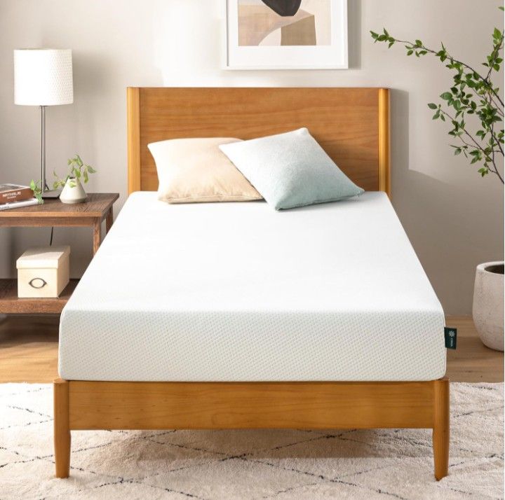 ZINUS 6 Inch Twin Green Tea Mattress 