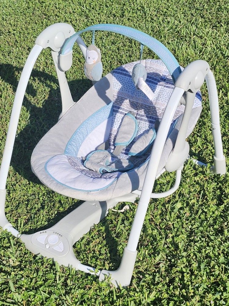 INGENUITY SWING N GO PORTABLE BABY SWING WITH MUSIC