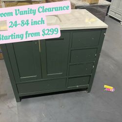 Bathroom Vanity Clearance,30-84 inch   8.291