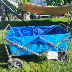 Blue Foldable Wagon