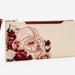 (NWT) Loungefly Star Wars Darth Vader Floral Wallet