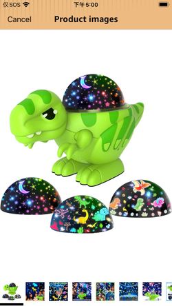 Dinosaur Night Light Projector, Dinosaur Toys for Kids 3-5, 360° Rotation Light Color Star Projector for 1-10 Year Old Boys Kids 2-9 Boy Gift Toy 3-8 
