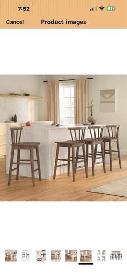Farmhouse 24” barstool set of 4