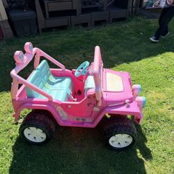 Power Wheel Jeep  (Barbie)