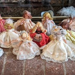Lot of 12 Vintage Dolls, all Nancy Ann Storybook Dolls