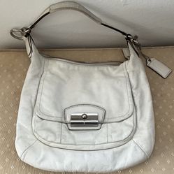 Coach Women’s Handbag White Leather