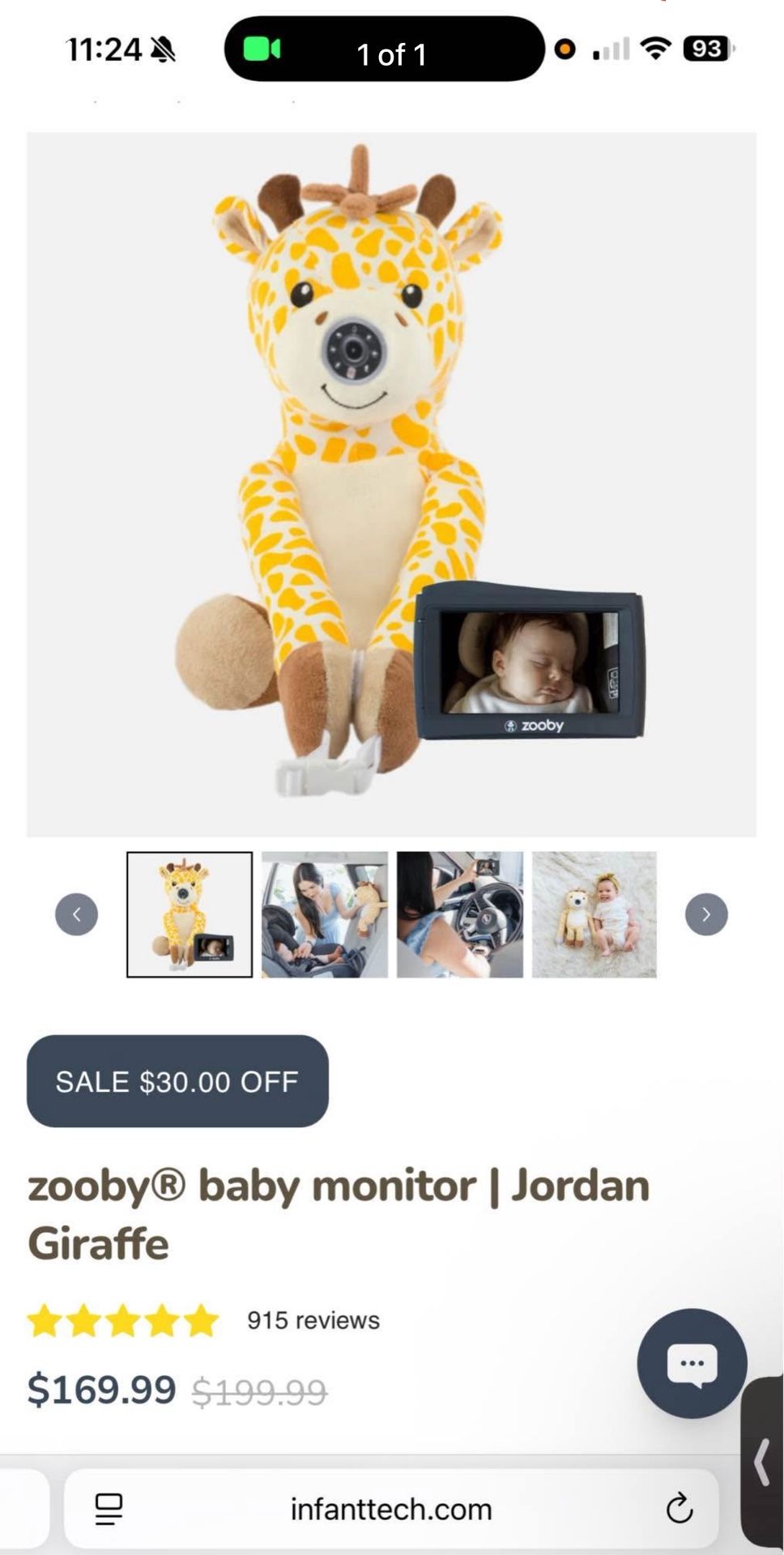 Zooby Bluetooth Car Monitor