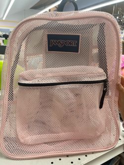 Jansport Pink Mesh Girls Backpack