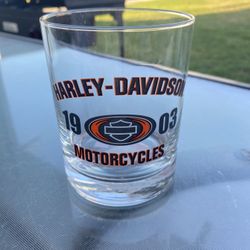 Harley Davidson Rocks Glass