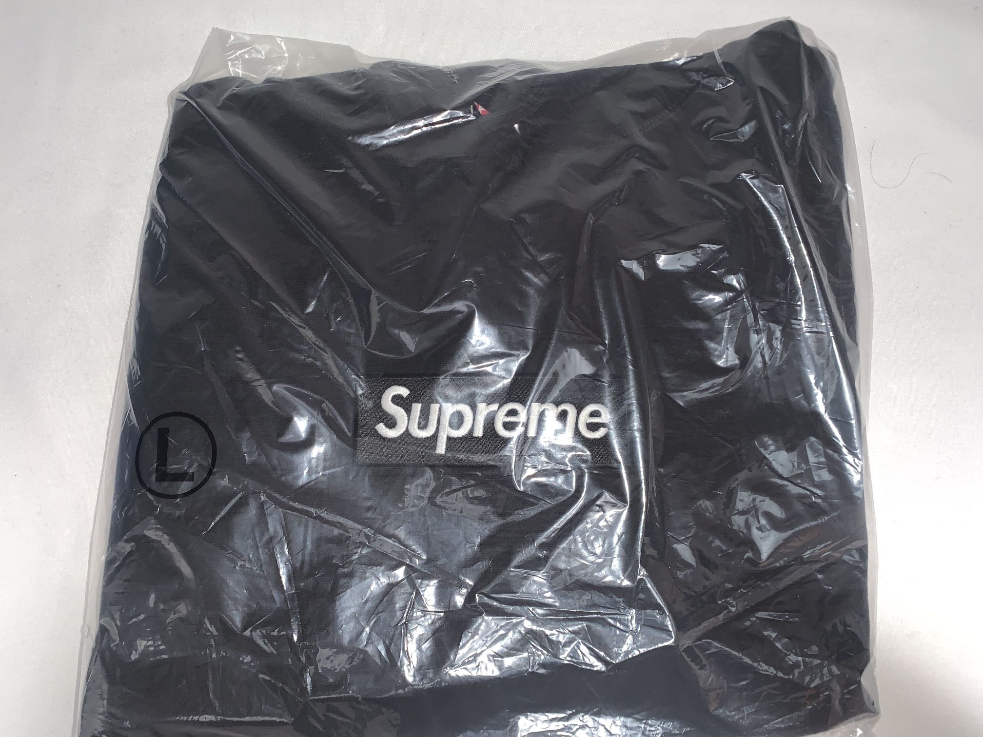 Black Supreme Box Logo Hoodie Size Large