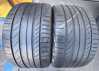 2 USED TIRES CONTINENTAL 255/35/19