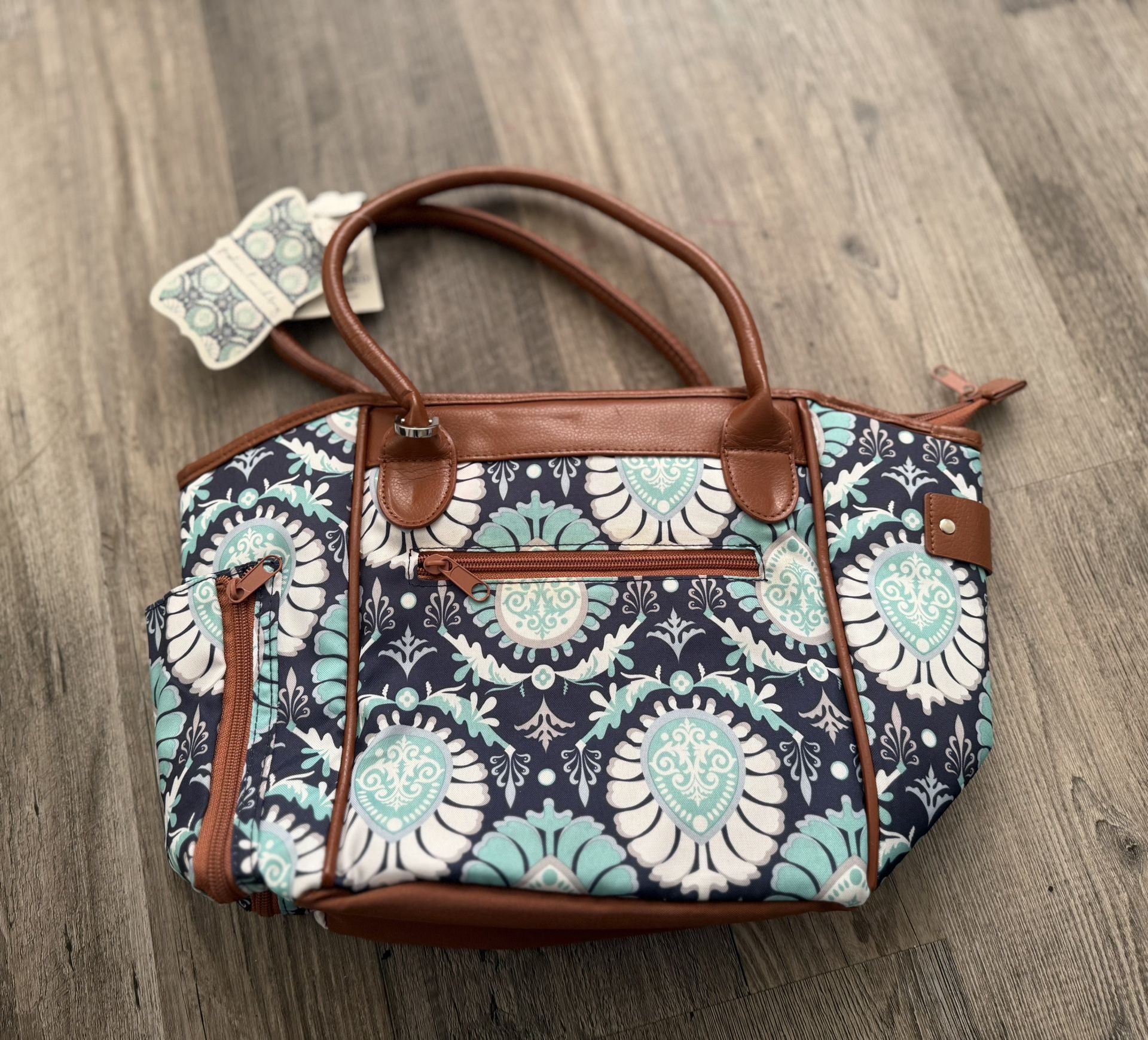 LOTG Lunch On The Go! Insulated Large Polyester Tote Lunch Bag