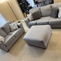 Gray 3 piece Couch Set