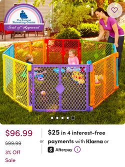 Todler/pet play pen - 8 panels