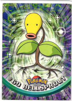 Pokémon Topps: Bellsprout - TV Animation Edition 69 - Foil - Moderately Played