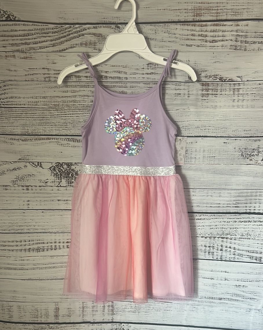 NWT Minnie Mouse Jumping Beans Purple and Pink tutu Dress size 6