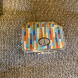 Fossil Clutch Purse Multicolor With Mirror