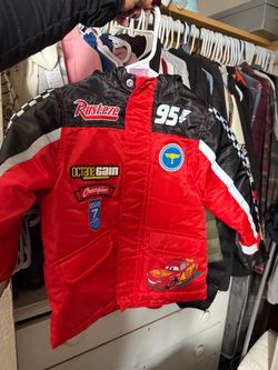 Disney Cars Lightning McQueen Kids Racing Jacket