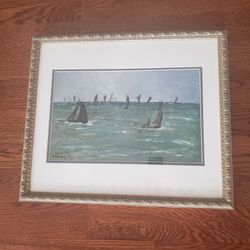 Boats at Berck-sur-Mer by the French artist Édouard Manet. 