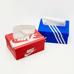 Nike And Adidas Shoe Box Tissue Dispenser