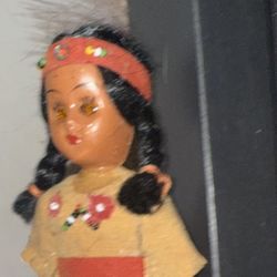 Vintage Collectors Native American Girl Doll 