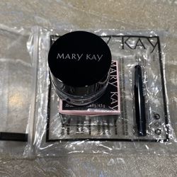 Mary Kay Black Gel Eyeliner With Brush Applicator New with Box 