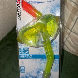 Child mask and snorkel swim swimming set, new