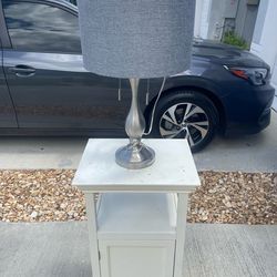 End table and lamp
