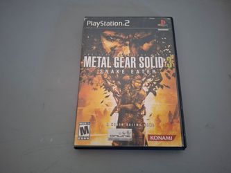 Metal Gear Solid 3: Snake Eater (Sony PlayStation 2, PS2) No Manual