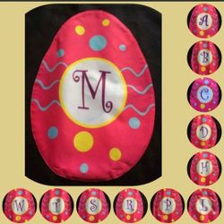 Easter Egg Small Garden Flag, Monogrammed 