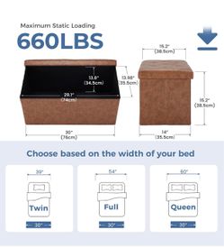 Ottoman storage 30 inch