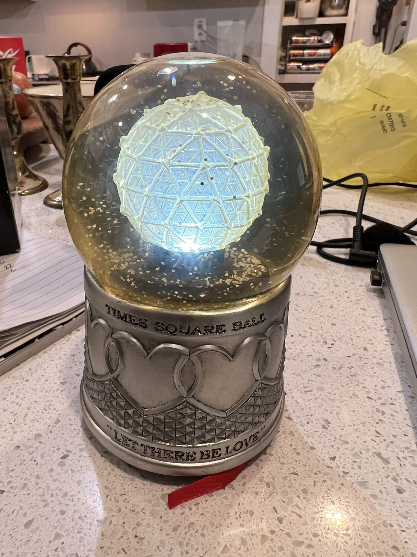 Waterford Times Square New Years Ball Snow globe 