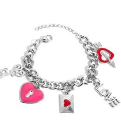 Brand New Beautiful Bracelet With Charms ( Never Used Still Sealed In Package Never Open ).